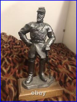 General Stonewall Jackson Confederate Pewter Statue Ricker Civil War Limited Ed