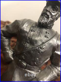 General Stonewall Jackson Confederate Pewter Statue Ricker Civil War Limited Ed