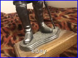 General Stonewall Jackson Confederate Pewter Statue Ricker Civil War Limited Ed