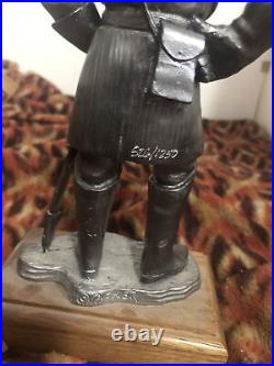 General Stonewall Jackson Confederate Pewter Statue Ricker Civil War Limited Ed