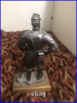 General Stonewall Jackson Confederate Pewter Statue Ricker Civil War Limited Ed