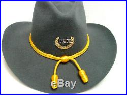 Gray Civil War Confederate Rebel era style Cavalry hat Sizes 7 1/4 to 7 3/4