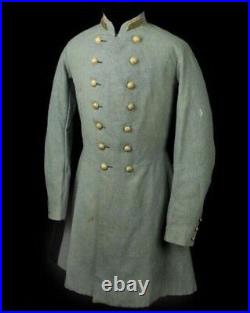 Gray Confederate Lieutenant Colonel Of Staff Officer Regulation Wool Frock Coat