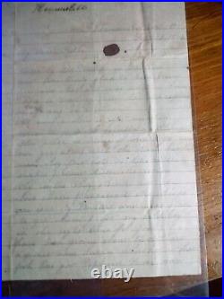 Great 1863 Confederate 5th SC Cavalry Letter J. B. Williams, Co, K