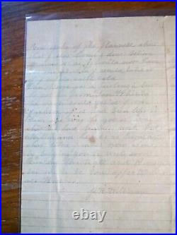 Great 1863 Confederate 5th SC Cavalry Letter J. B. Williams, Co, K