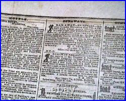 Great 1st Battle of Bull Run Manassas VA Civil War Confederate VA 1861 Newspaper