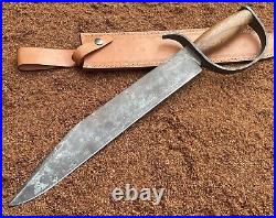 Hand Forged Custom Made Confederate Civil War D Guard Bowie Knife