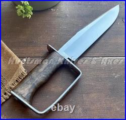 Hand Made American Civil War Confederate BOWIE Secession D-guard in 12C27 Steel