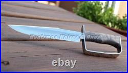 Hand Made American Civil War Confederate BOWIE Secession D-guard in 12C27 Steel