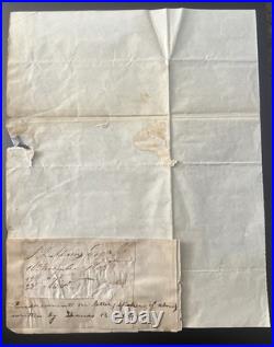 Henry A. Wise 1843 Autograph Letter Signed Civil War Confederate