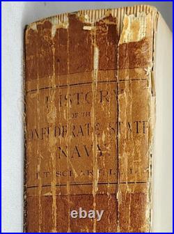 History of The Confederate States Navy 1886 Antique Book Civil War NO COVER