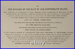 History of The Confederate States Navy 1886 Antique Book Civil War NO COVER