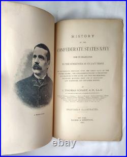 History of The Confederate States Navy 1886 Antique Book Civil War NO COVER