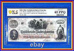 INA 1862 $100 Confederate Currency T-41 PF-25 US CSA Civil-War Note PCGS 65 PPQ