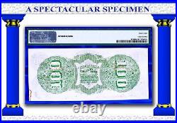 INA CONFEDERATE 1863 $100 US Paper Money Bank Note T-56 Civil-War PCGS 64 Rare