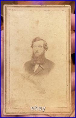 Ink inscribed ID'd Civil War confederate soldier CDV J. H. Williams, 7th Va Cav