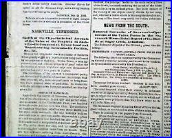 JEFFERSON DAVIS Confederate President Inauguration 1862 Civil War MAP Newspaper