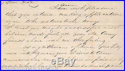 JOHN S. BOWEN CSA CONFEDERATE CIVIL WAR GENERAL AUTOGRAPH SIGNED LETTER 1857
