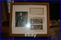 Jefferson Davis 1857 Civil War-Dated Letter Signed Photo and Confederate Money