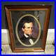 Jefferson Davis Civil War Confederate President Framed Portrait Brass Plaque 11