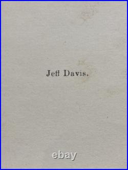 Jefferson Davis Confederate Civil War President CDV