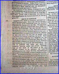 Jefferson Davis Confederate President Inauguration 1862 Civil War Map Newspaper