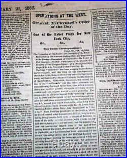 Jefferson Davis Confederate President Inauguration 1862 Civil War Map Newspaper