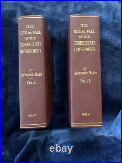 Jefferson Davis Rise & Fall Confederate Government 2 Vol Coats Library