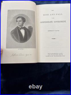 Jefferson Davis Rise & Fall Confederate Government 2 Vol Coats Library