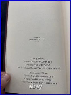 Jefferson Davis Rise & Fall Confederate Government 2 Vol Coats Library