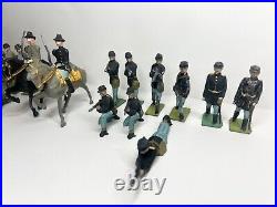 Johillco Civil War Union & Confederate 21 Lead Vintage Toy Soldiers