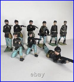 Johillco Civil War Union & Confederate 21 Lead Vintage Toy Soldiers