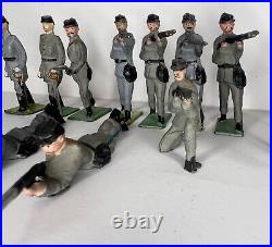 Johillco Civil War Union & Confederate 21 Lead Vintage Toy Soldiers