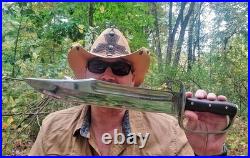 KHHI dbad Old War Bowie, customized Confederate D-Guard American Civil War Bowie