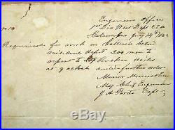 Kentucky CIVIL War 1862 Notable Confederate Engineer Minor Meriwether Order