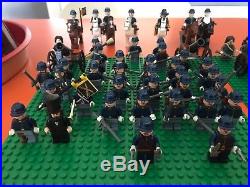 LEGO American Civil War Army Union + Confederate Mini Figure Bundle + Extras
