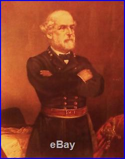Large Limited Custom Framed ROBERT E LEE Civil War Confederate General Portrait
