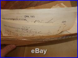 Large Lot Antique Civil War CSA Confederate States Supply Purchase Receipt Paper