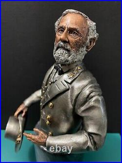 Legends Mixed Media Noble Heart Bust General Lee Confederate Civil War Sculpture