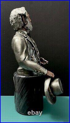 Legends Mixed Media Noble Heart Bust General Lee Confederate Civil War Sculpture