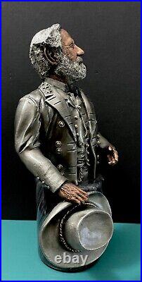 Legends Mixed Media Noble Heart Bust General Lee Confederate Civil War Sculpture