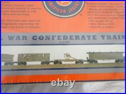 Lionel 6-21901 CIVIL War Confederate Train Set Rare Set Sealed New