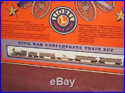 Lionel Civil War Confederate Train Set, 6 pc. Lightly used, complete. RTR C-8 sc