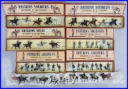 Lot Britains Ltd Vintage Civil War Metal Toy Soldiers Cavalry Union Confederate