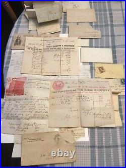 Lot of 36 Antique Civil War Missouri Letters Letter from Confederate Soldier