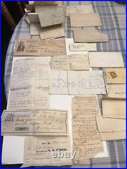 Lot of 36 Antique Civil War Missouri Letters Letter from Confederate Soldier