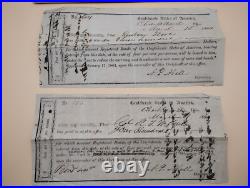 Lot of Heriloom Confederate States of America Civil War Bonds and Notes 8 Total