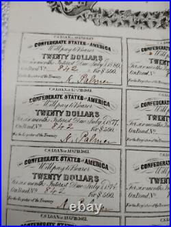 Lot of Heriloom Confederate States of America Civil War Bonds and Notes 8 Total Lot of Heriloom Confederate States of America Civil War Bonds and Notes 8 Total