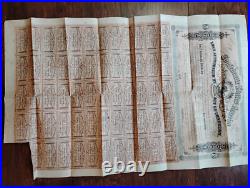 Lot of Heriloom Confederate States of America Civil War Bonds and Notes 8 Total