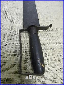MASSIVE ANTIQUE BOWIE KNIFE CIVIL WAR ERA-SOUTHERN HAND MADE-CONFEDERATE-OLD